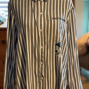 NFL Carolina Panthers WEAR by Erin Andrews size XL long sleeve button down shirt